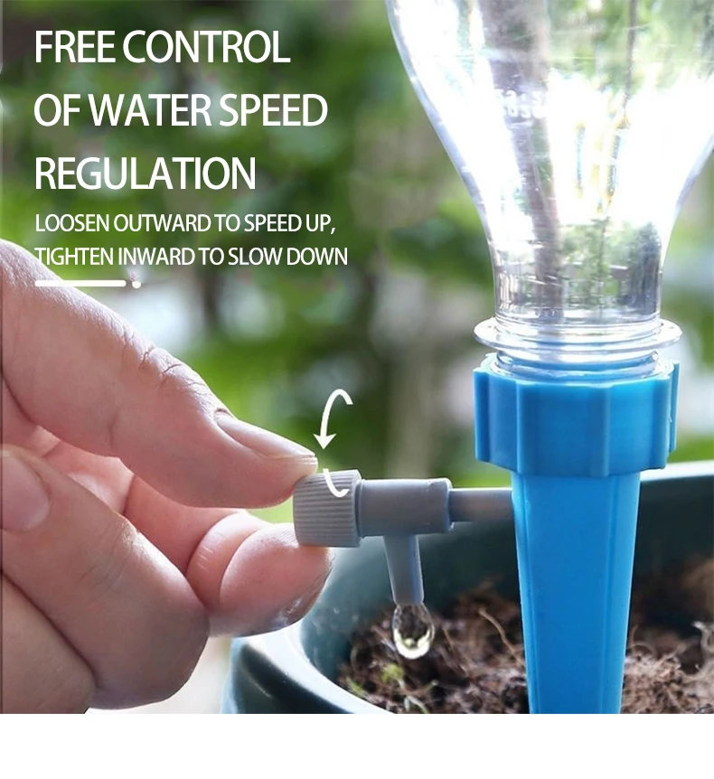 Adjustable Household Automatic flower watering device Spikes for Garden Supplies with Valves