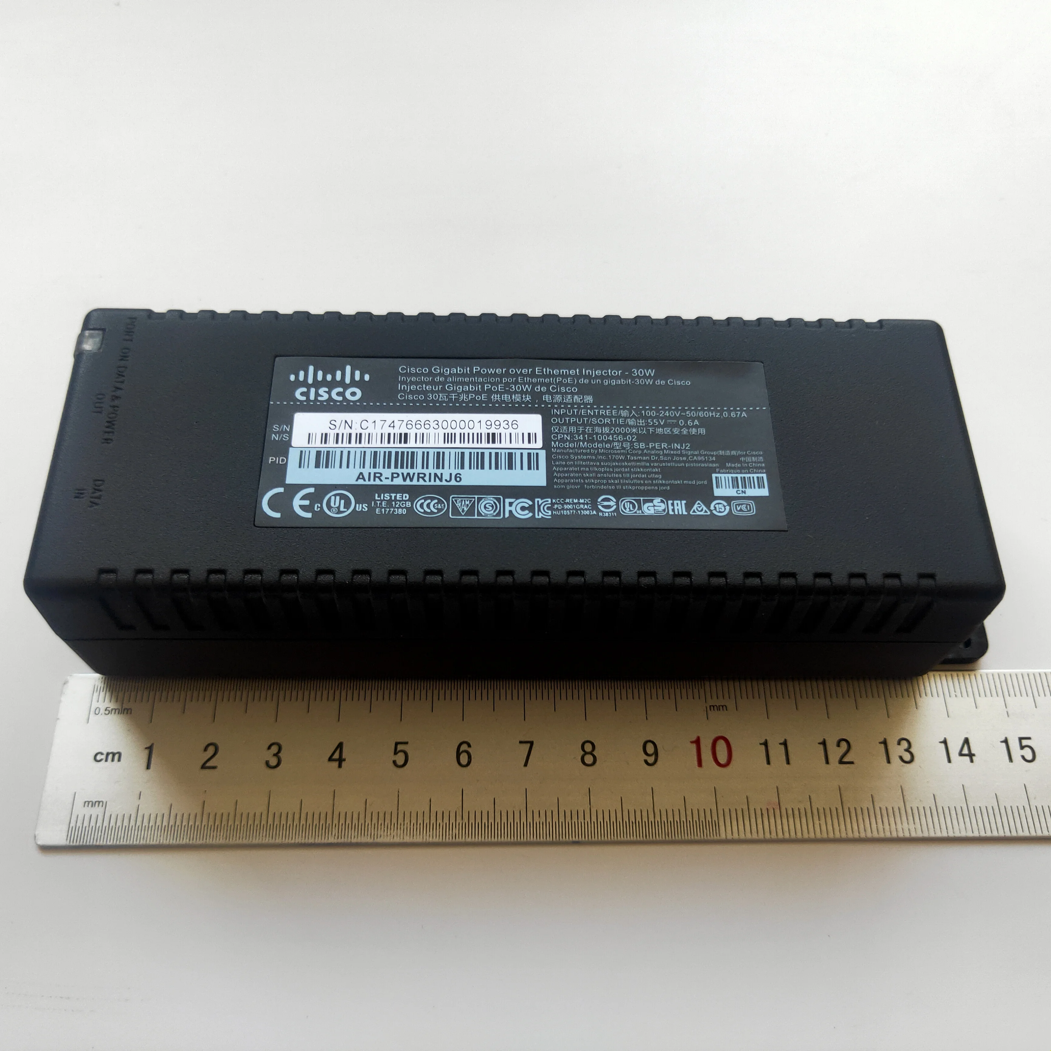 Meraki 802.3at гигабитный POE питания Aironet инжектор AIR-PWRINJ6