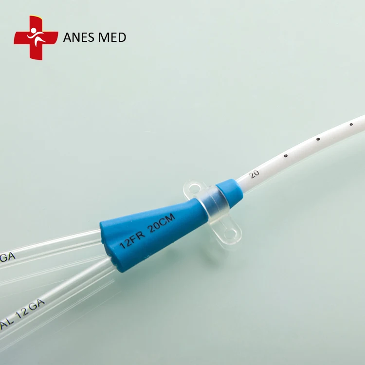 Medical Double Lumen Straight Tip Disposable Hemodialysis Catheter Kit