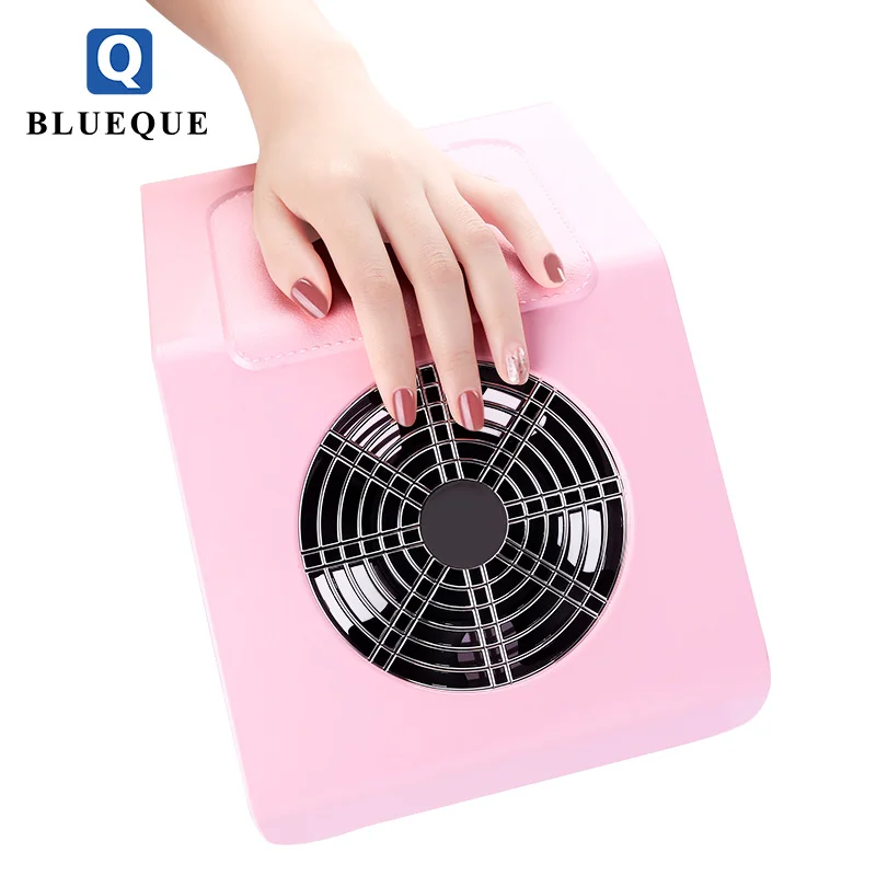2019 new product BLUEQUE Nail cleaner manicure  40w nail dust collector manicure machine for nail salon