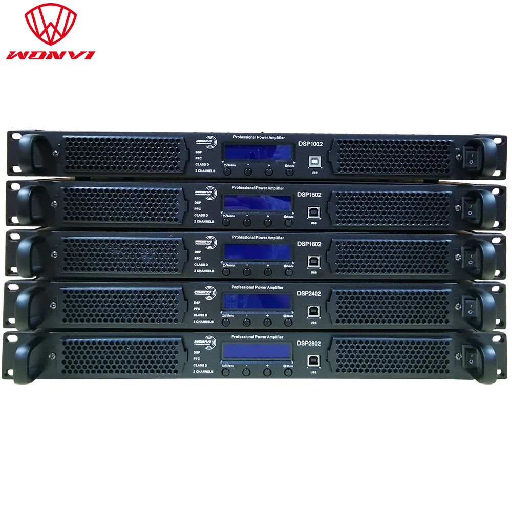 DSP1002 class d power amplifier 1000w 2 channel professional sound amplifier
