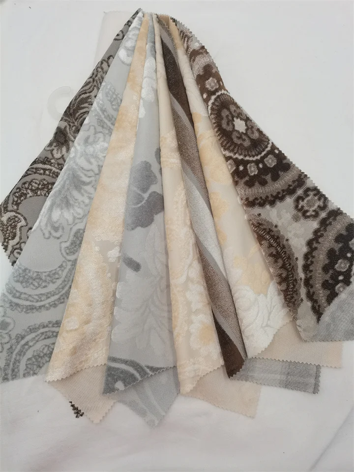 Hot new design custom velour fabric upholstery household Cut velvet