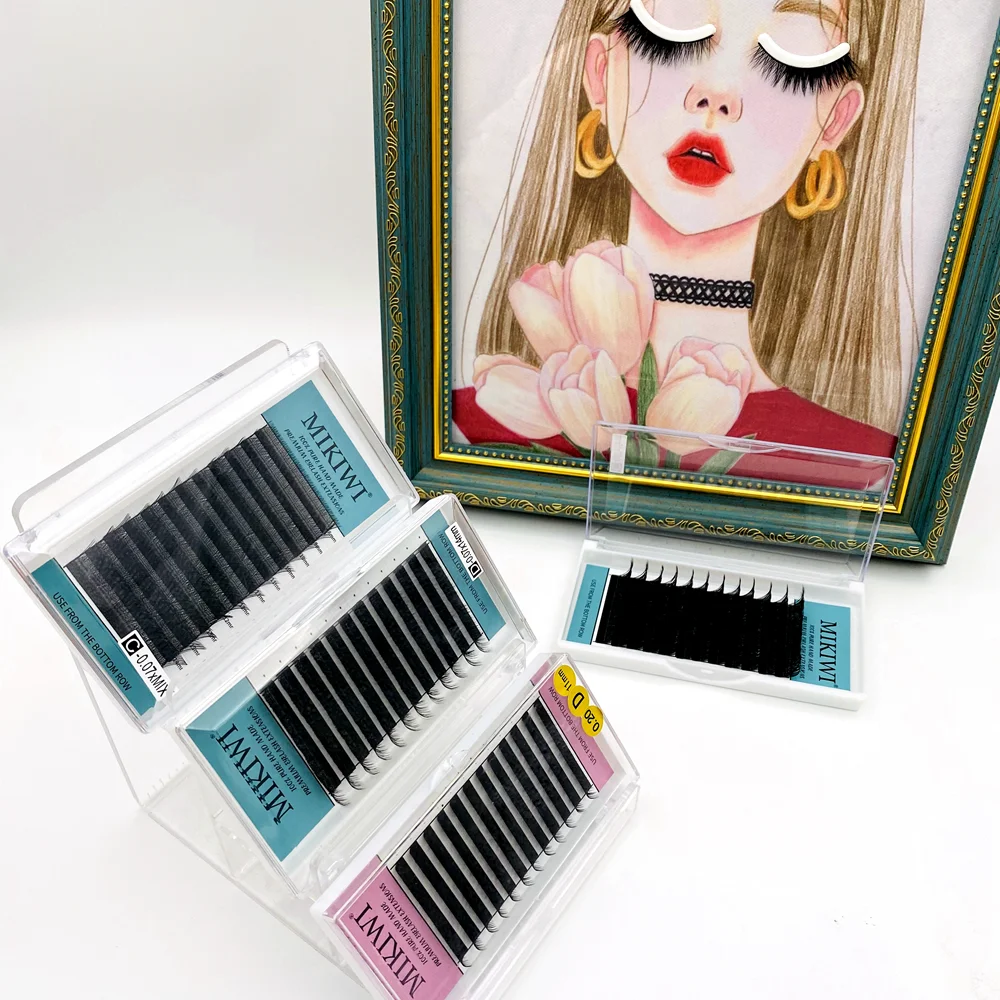 Custom logo Private Label Plastic Lashes Applicator Tweezers Bulk Magnetic Lash Tweezers Mikiwi