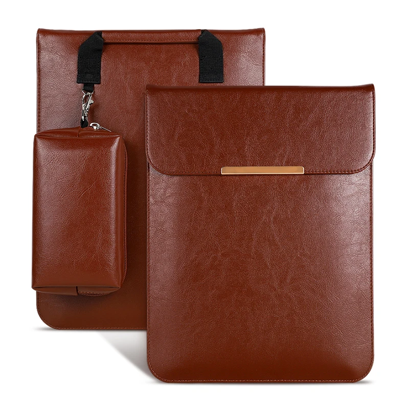 2021 new Portable PU leather laptop bag waterproof Tablet bag 12.3 inch for microsoft surface pro laptop sleeve