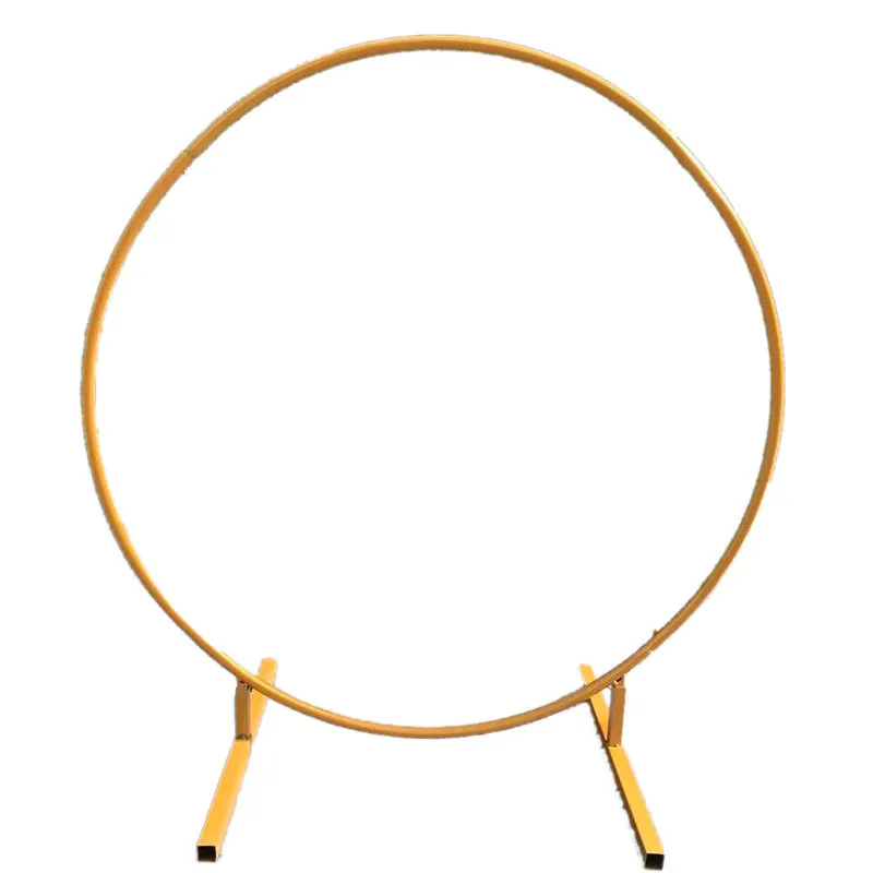 JN-805 Round Golden Metal Circle Balloon Arch kit Decoration for Wedding  Birthday Event Party Supplies Background Decoration