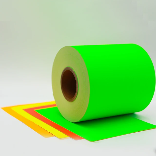Factory price Wholesale Self Adhesive Label Paper Factory sticker custom Size Fluorescent Color Silicone Label Sticker