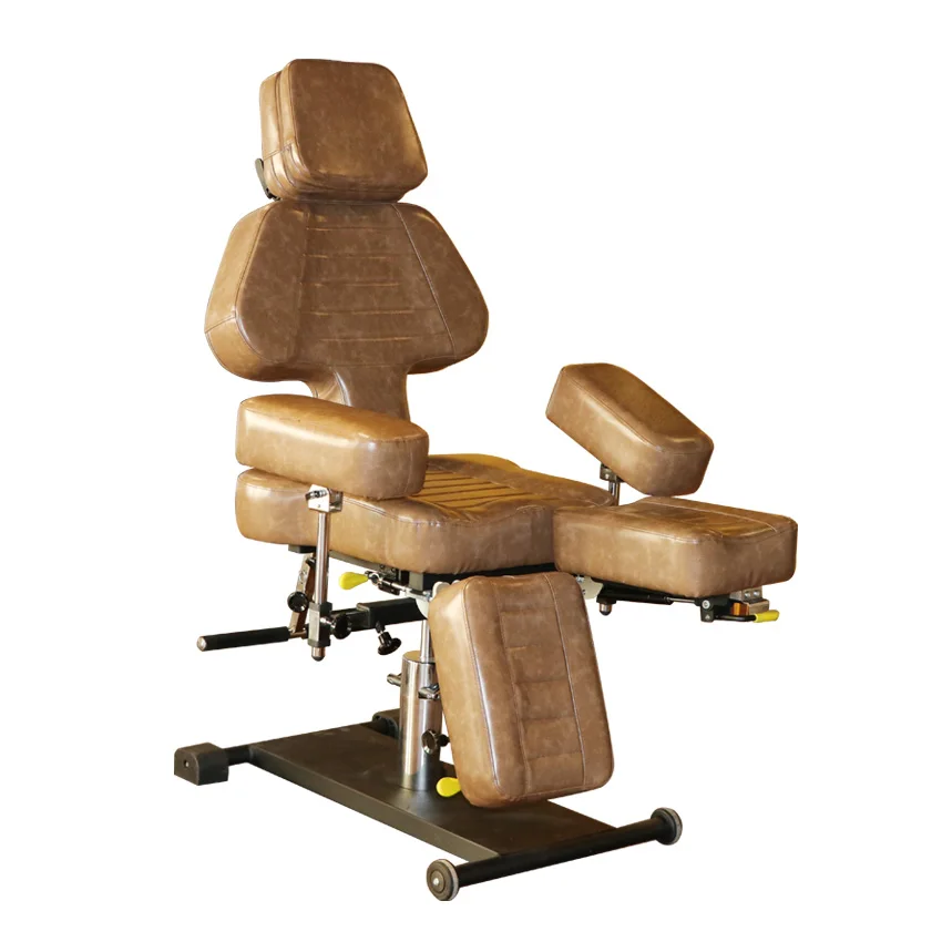 Mt Factory Custom Adjustable Black Multi-function Hydraulic Pneumatic Reclining Wholesale Tattoo Supplier Tattoo Chair