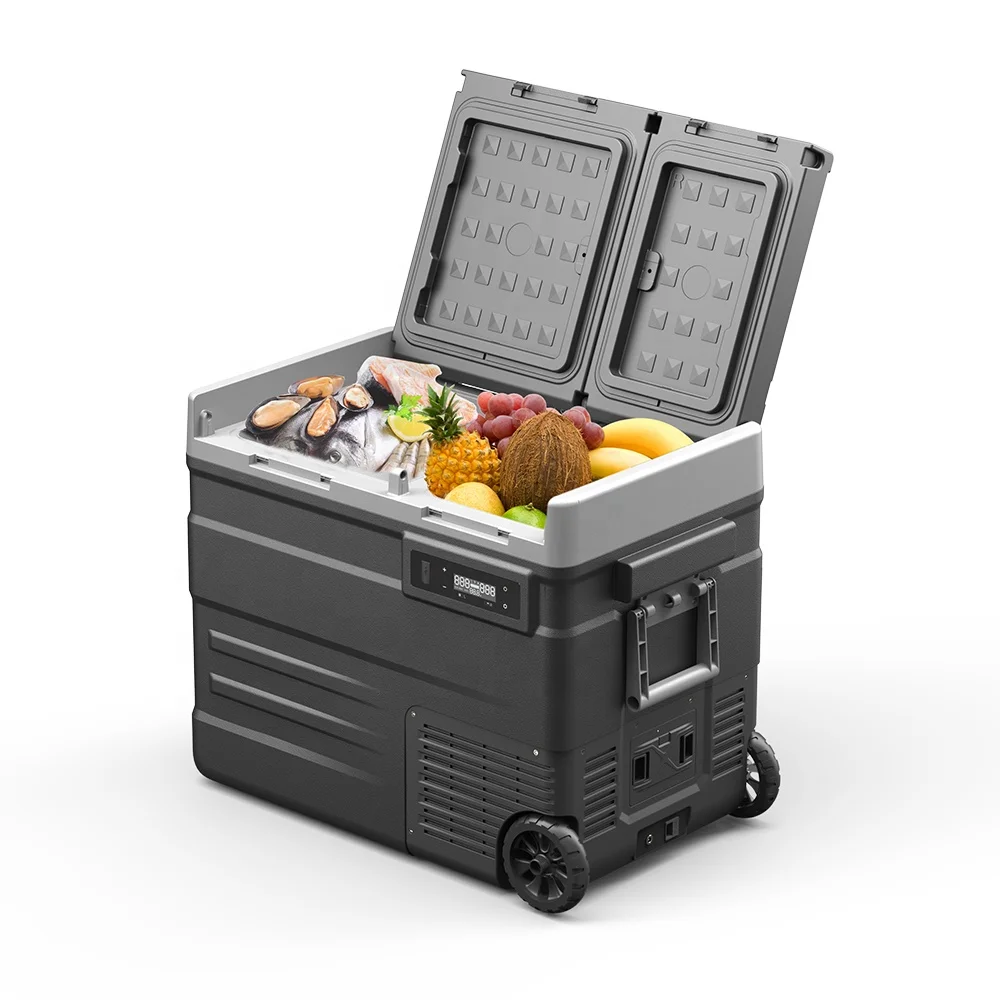 Alpicool UD45 Double-Door Battery Powered USB Compressor Refrigerator Car Fridges Freezer For Camping RV Outdoor Hotel Household