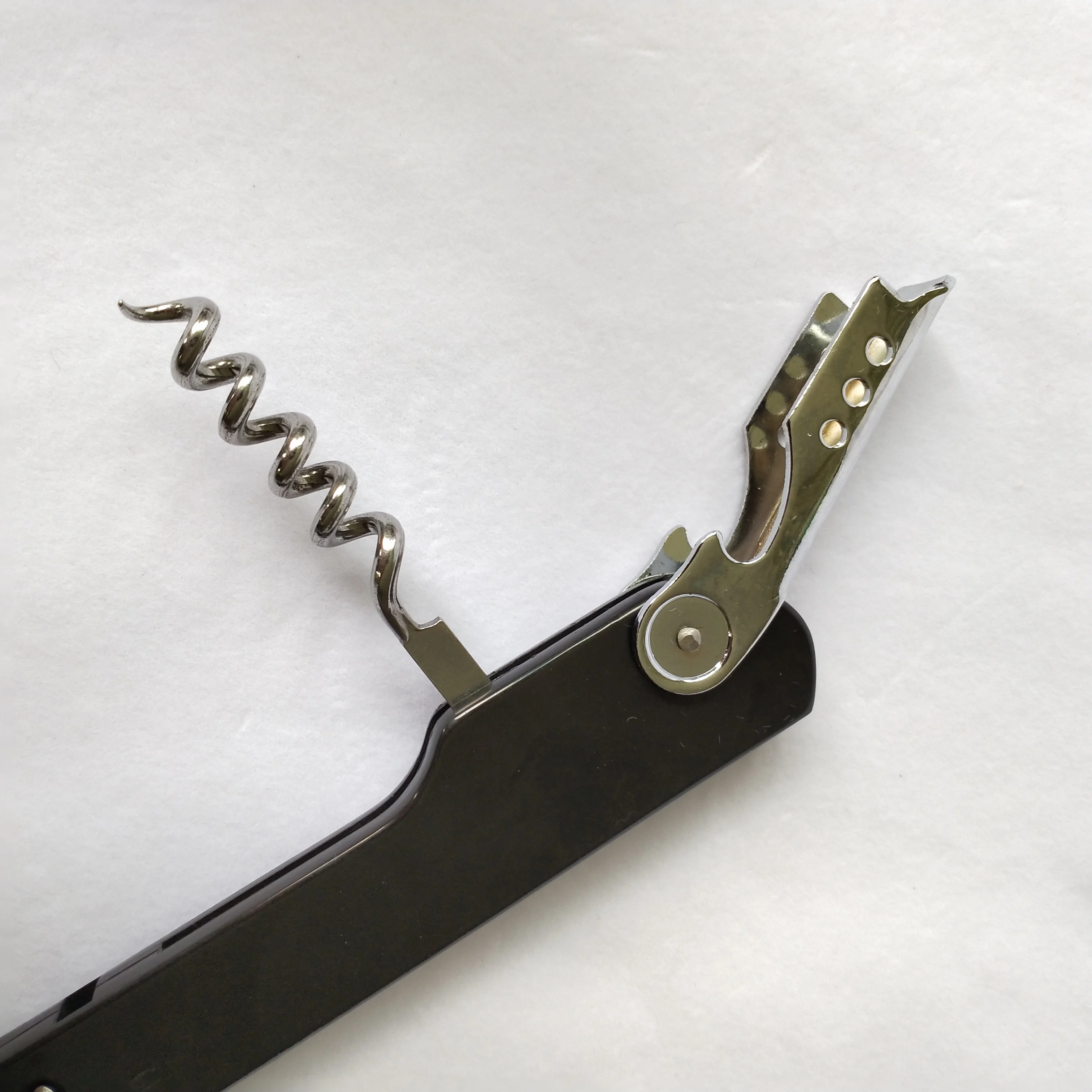 ready to ship custom logo round blade foil cutter wine corkscrew bottle opener wine opener corkscrew