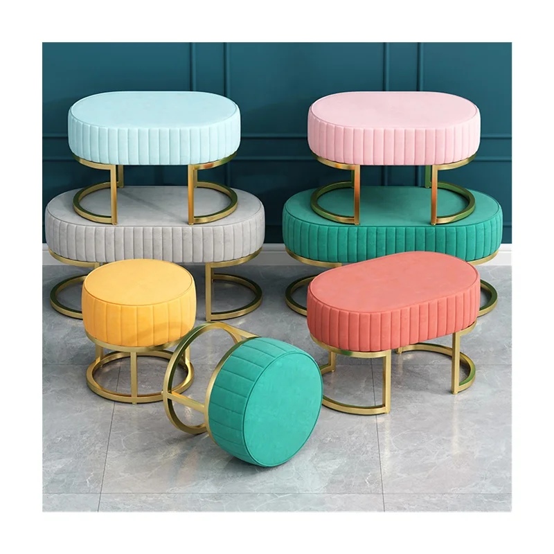 Upholstered Bedroom Bench Chairs Modern Sofa Bench Velvet Bed End Stool Changing Room Benches Ottoman Stool