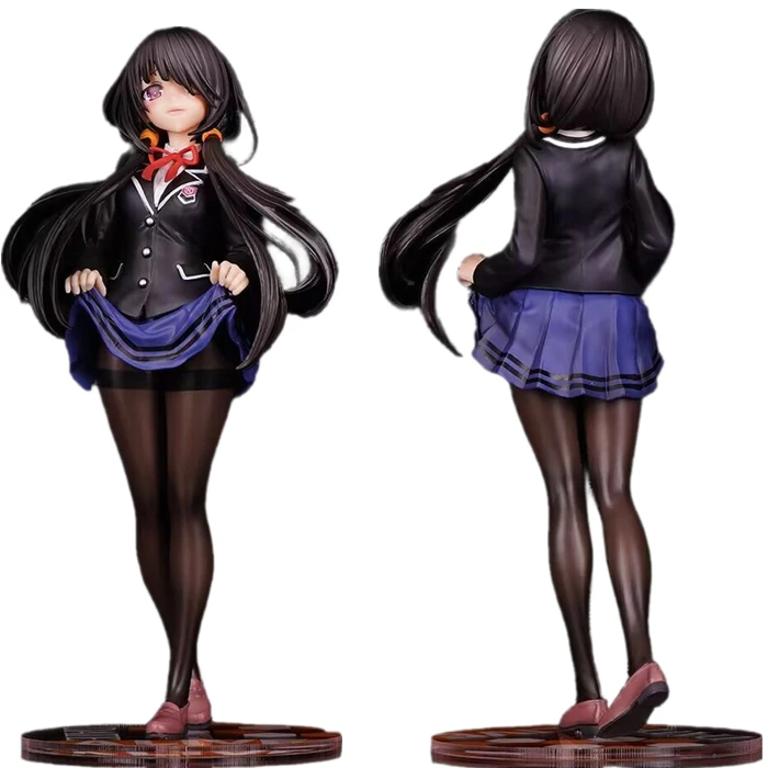 22 5 см новое свидание живая Tokisaki Kurumi/Nightmare сексуальное черное платье коллекционная игрушка ПВХ аниме фигурка