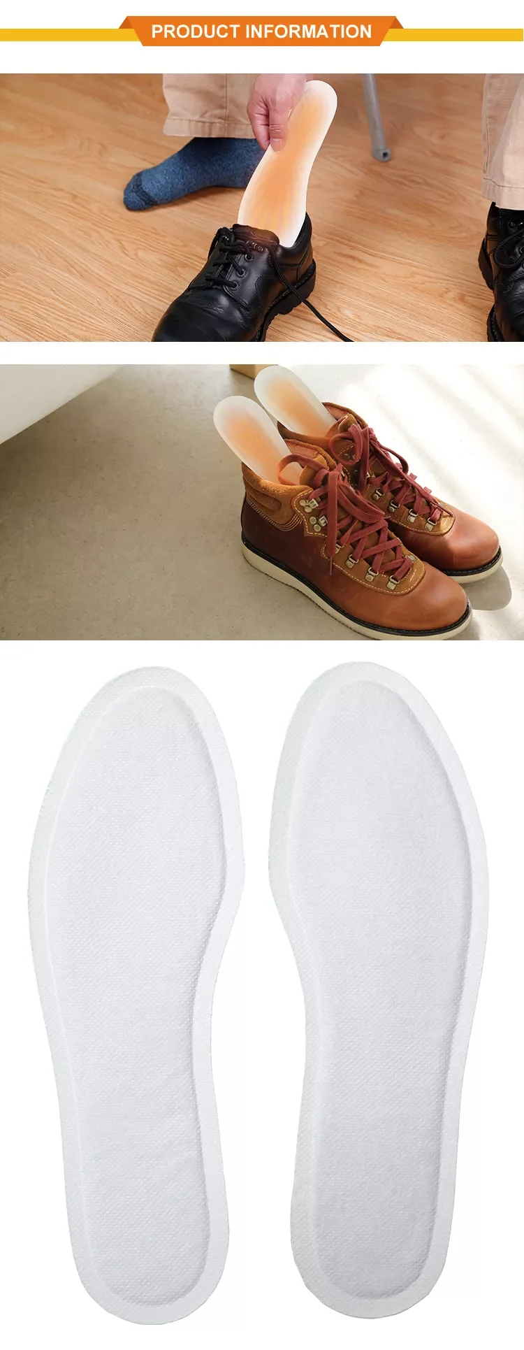 Hot Sale High Quality Heated Warmer Pad Shoes Foot Heat Patch Insole Feet Warm