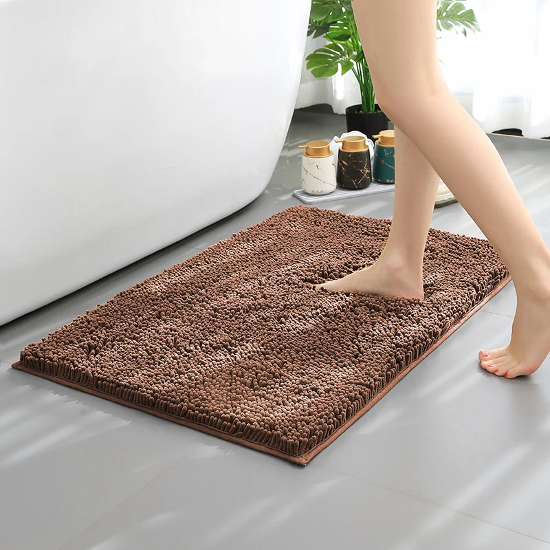 Sky Gray Fluffy Plush Strong water absorption Cheap High Quality Home Rugs And Machine Washable Microfiber Fluffy