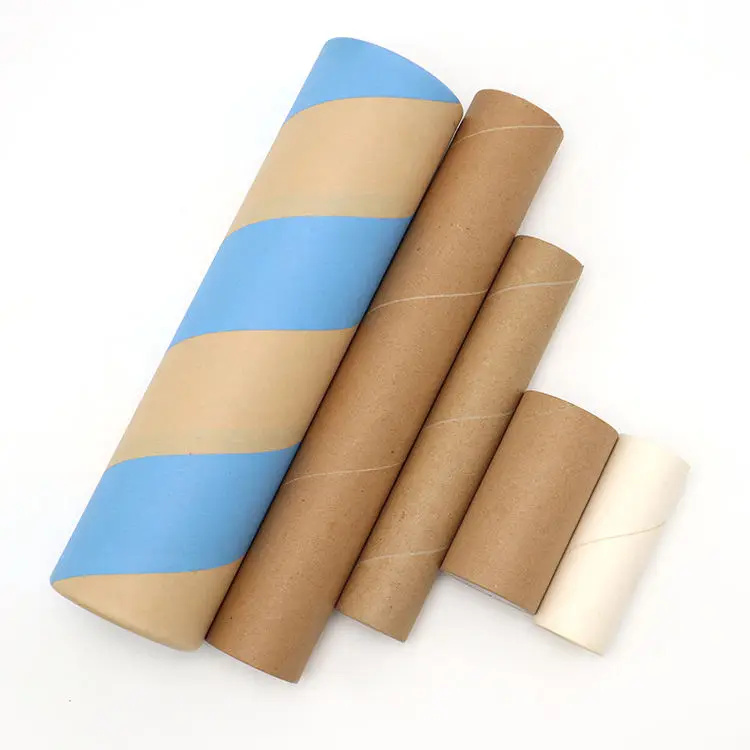 Customized Kraft Mailing Tube New Design for Textile Roll Bio-Degradable Craft Paper Core for Poster Packaging