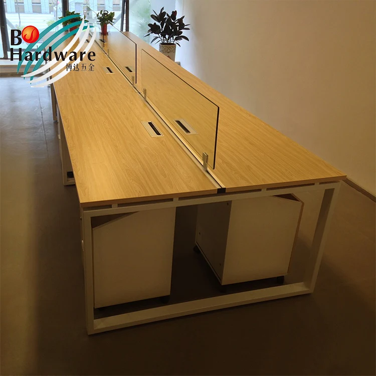 Wholesale office furniture 6 person metal table frame office workstation