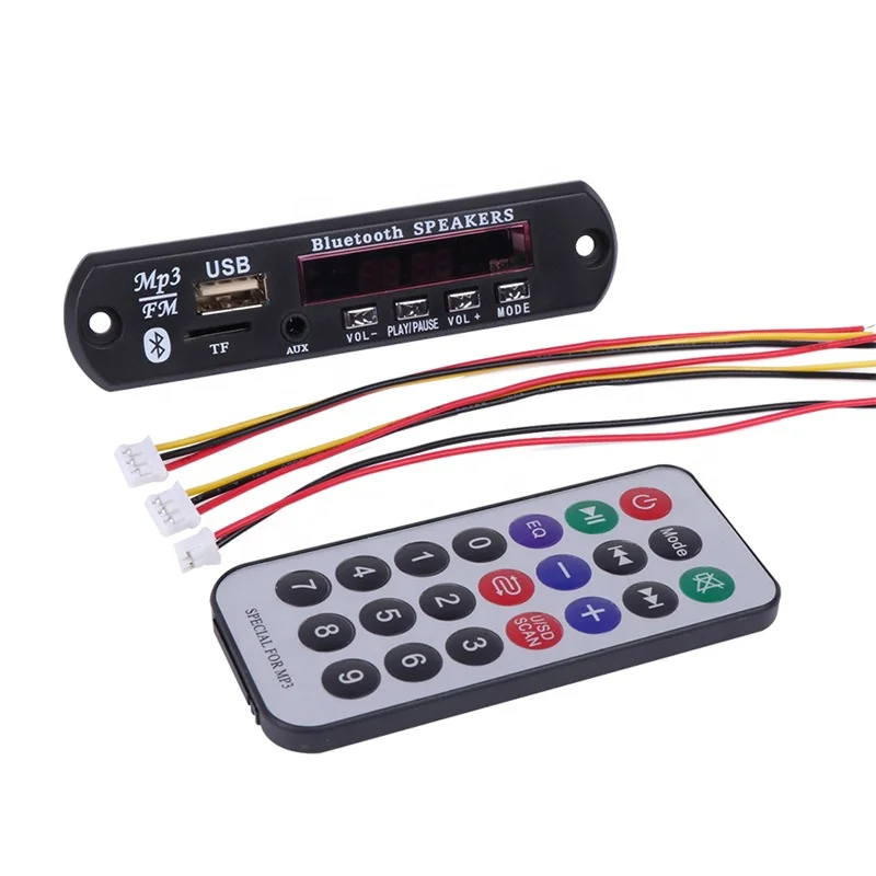 J & Q Автомобильный плеер usb fm модуль mp3 декодер плата высокого