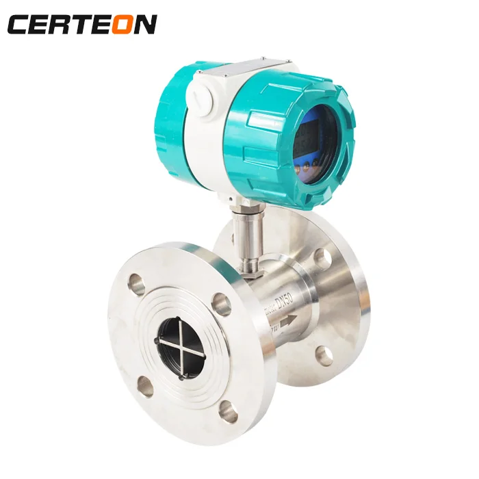 24v flange insertion turbine flow transmitter sensor paddle wheel flow meters for diesel rectified spirit rectified water oil