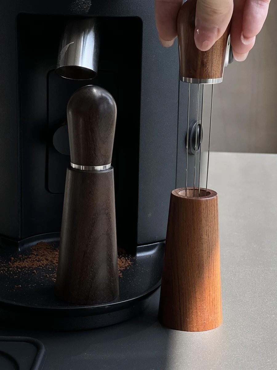 Espresso Coffee Stirrer Professional WDT Distribution Tool coffee cloth powder needle With Natural Wood Handle For Stirrer