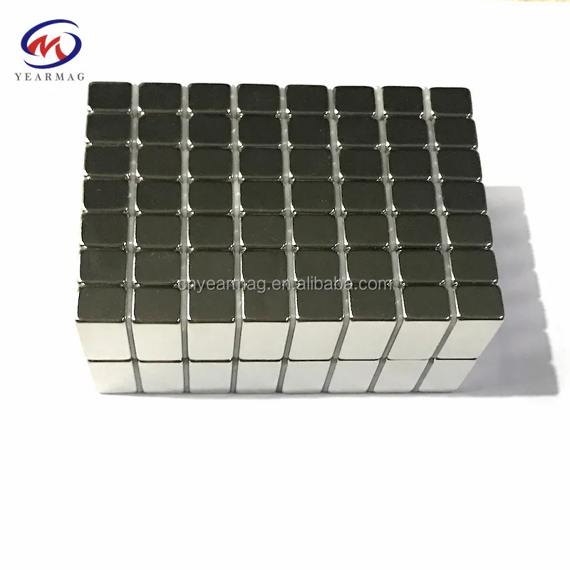 Custom N45 Powerful Rare Earth Permanent Neodymium Square Shape Cube NdFeB Magnets