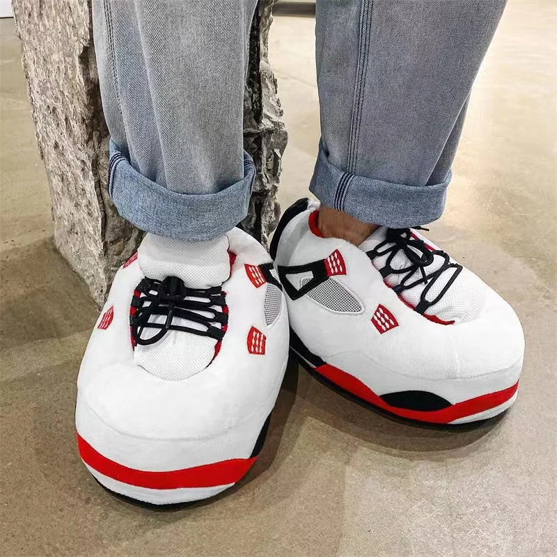 2024 HOT home slipper costoum plush sneakers one size fits all sneaker slippers men