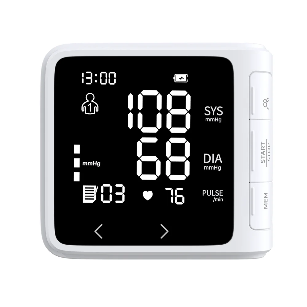Digital Lcd Display Blood Pressure Monitor Wrist Digital BP Machine Va Tensiometro Muneca Portatil Monitor De Presion Arterial