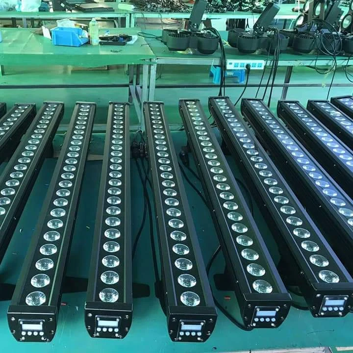 Светодиодная настенная уличная осветительная панель 4 в 1 с Dmx-подсветкой, 24 шт.