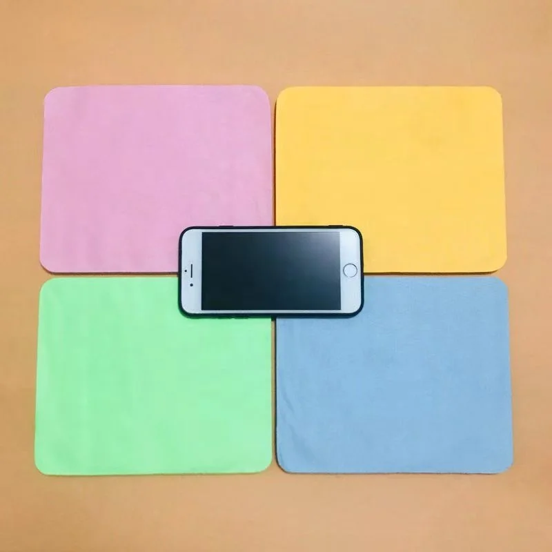 glasses cloth microfiber lens custom printed Embossed logo eye glasses screen watch cleaner cloth