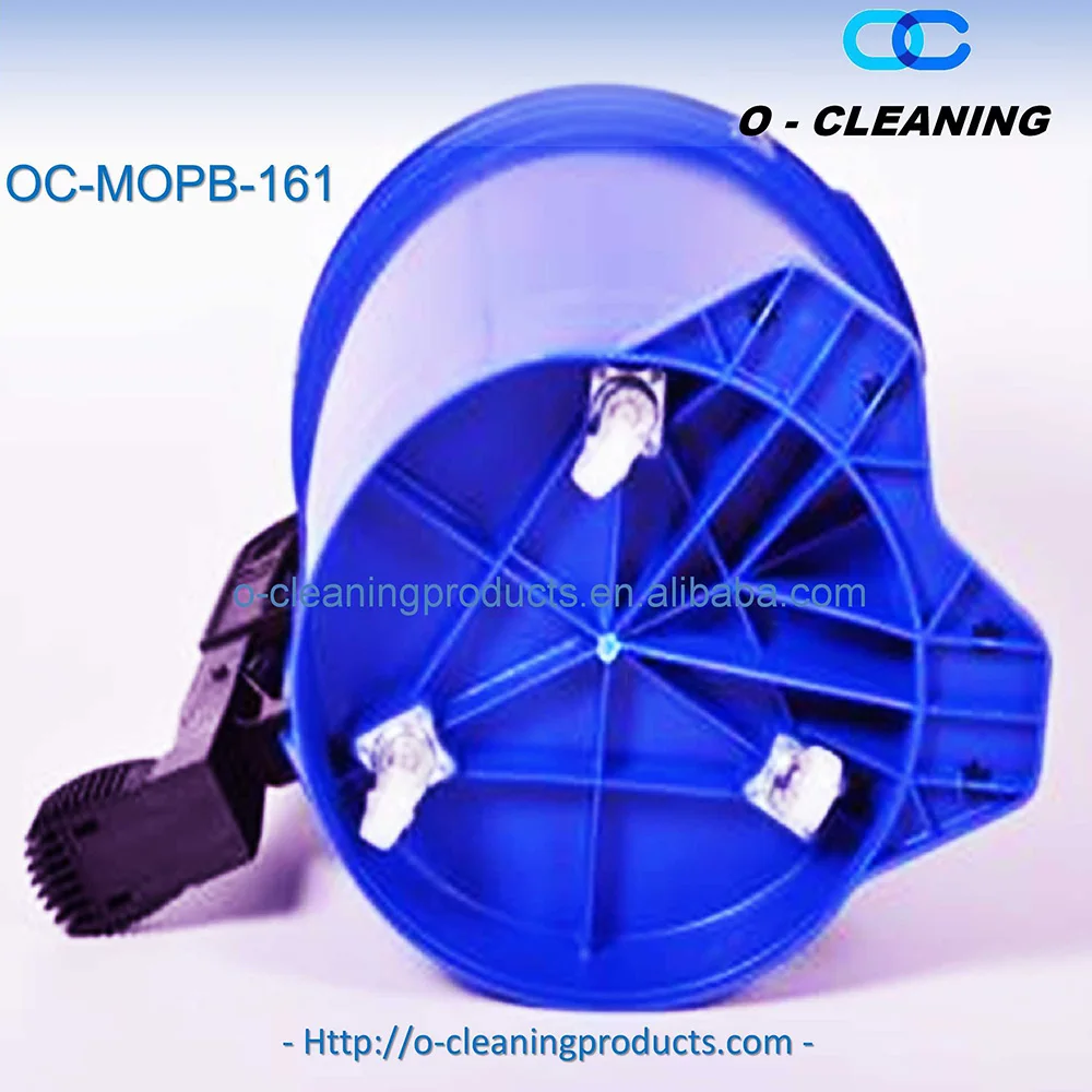  O-Cleaning 16L круглая Педальная роликовая швабра ведро на колесах голубая