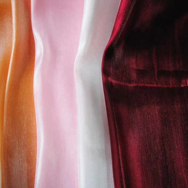 Designer best selling 2 tone color organza fabric for south America market