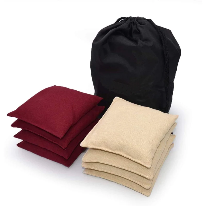 Standard Corn Hole Bags Set of 8 Regulation Cornhole Bags for Tossing Game