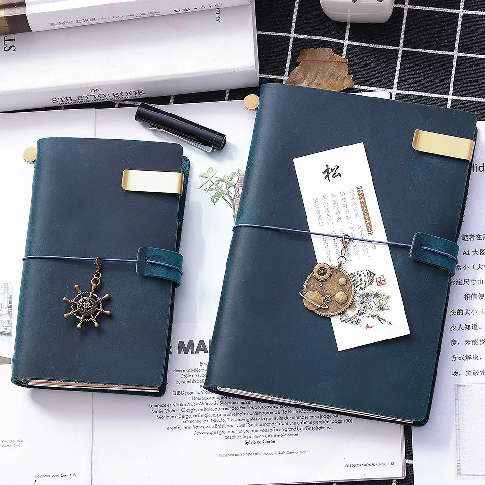 Wholesale Custom PU Leather Planner Printing Diary Creative Travel Journal