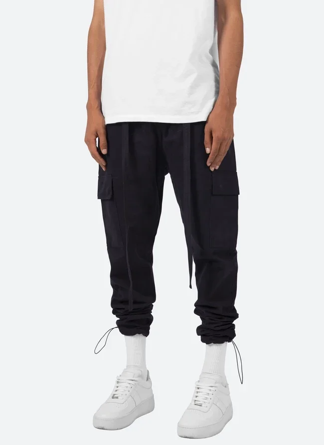 Оптовая продажа, модные мужские Штаны для бега на заказ, новый дизайн, облегающие узкие брюки-карго, эластичные штаны внизу