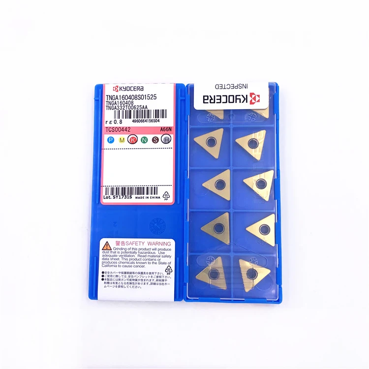 
TNGA160408S01525 A66N kyocera carbide turning inserts japan 