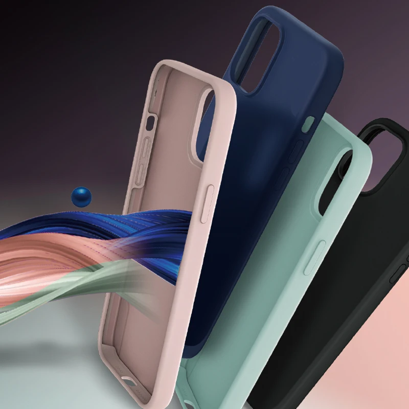 Силиконовый чехол для телефона Apple Iphone 11 12 13 Pro Max Mini 7 8 6S Plus Xr X Xs 5 Se противоударный Заводская оптовая