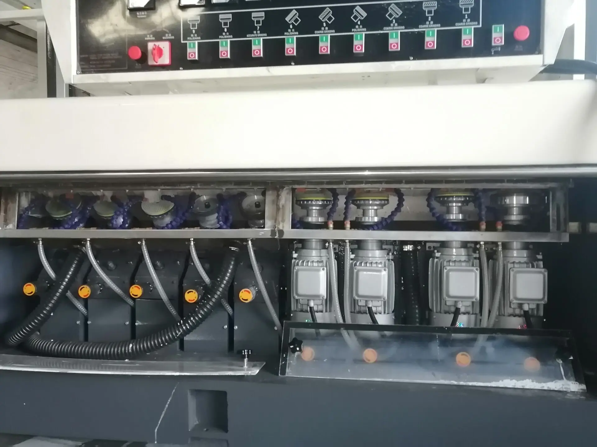 JFE-9540 Glass straight line 45 degree grinding machine straight line beveling equipment with good price