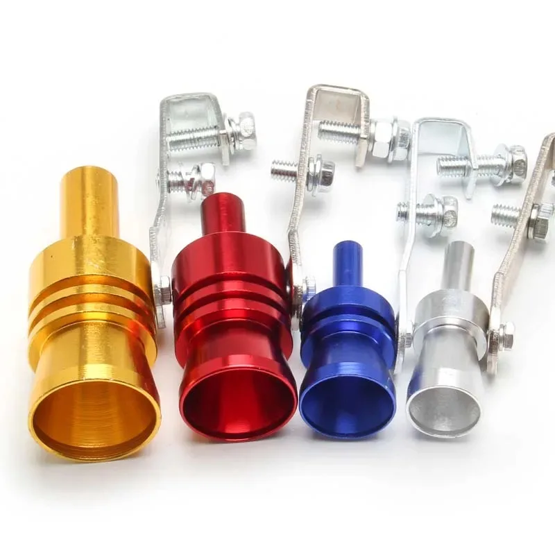 Universal Car Blow Off Valve Tip Simulator Whistler Aluminum Turbo Sound Exhaust Muffler Pipe Whistle
