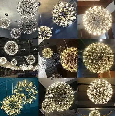 Crystal Chandeliers Hotel Lamps Villas Bar Round Table Ball Stroller Chandeliers