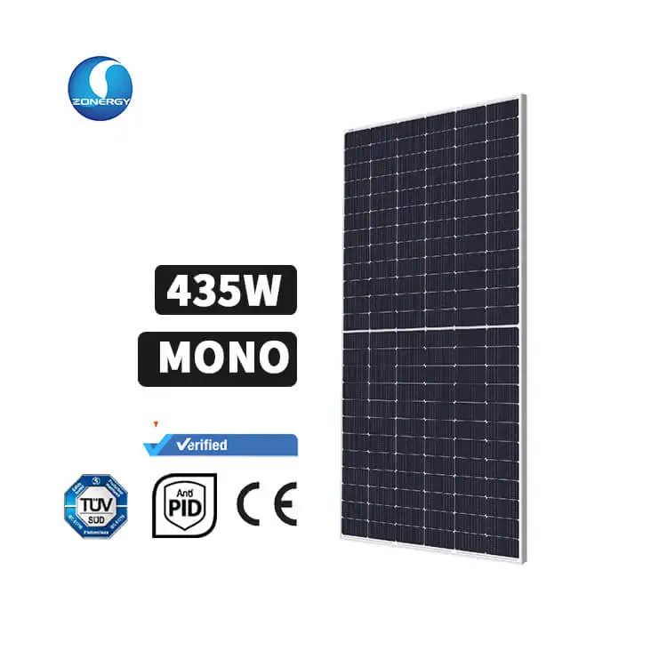 Panel Solar A Mono 440w 450 W 450w Tiles Frame Roof Ac 330 Monocristalino Cell Glas Paneles Solares Modulo