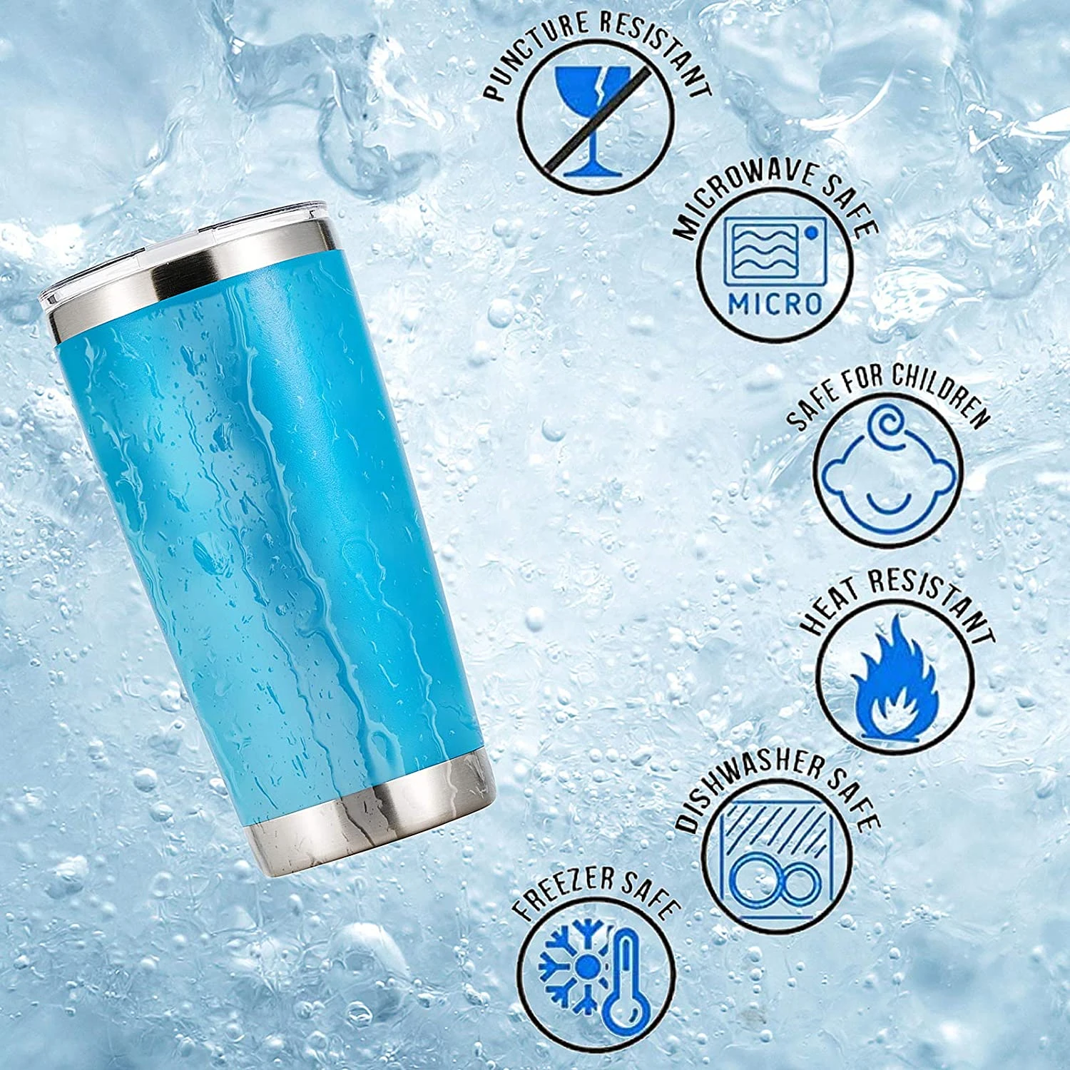 
20 oz cooler tumblers in bulk stainless steel double walled custom tumbler cups 