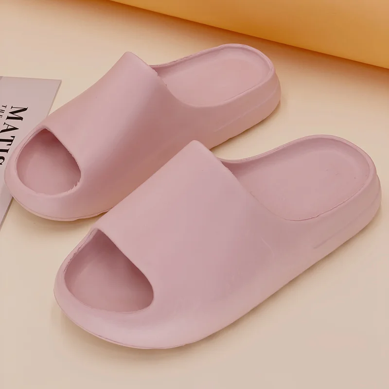  Летние уличные тапочки Yezzy Yeezy для мужчин Тапочки розового цвета