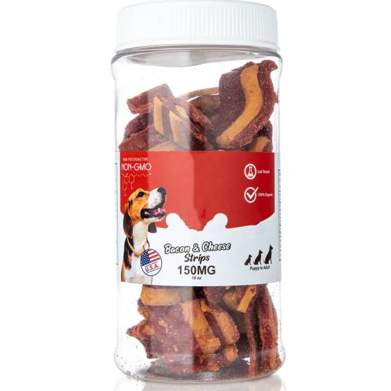 
Fancyli High Quality Private Logo and sticker For CBD Pet treat Dog Cat Pet Care 16oz 150mg 