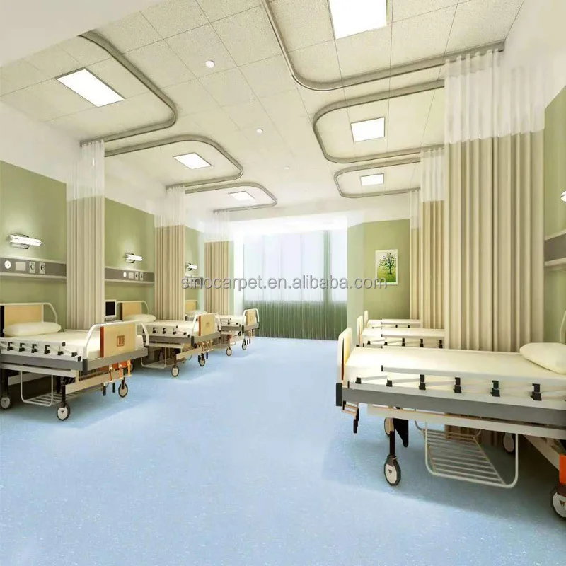 Easycarpeter Homogeneous Waterproof Vinyl Flooring Plastic Pvc Floor Commercial Hospital Office