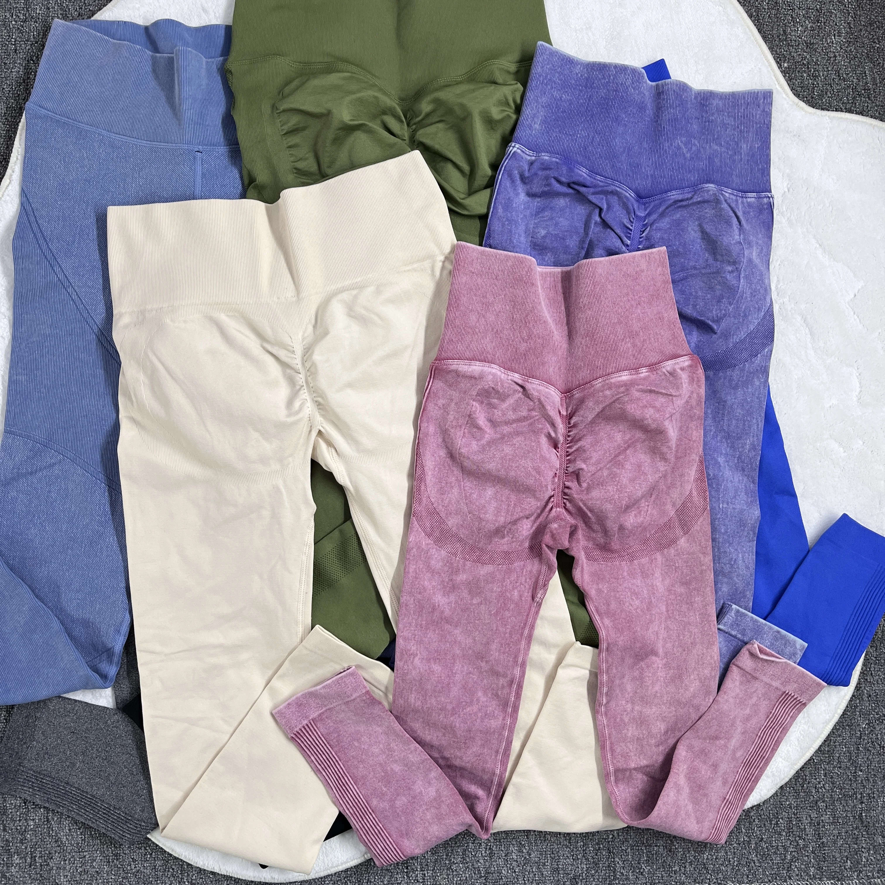 Ladies nude yoga pants high waist tight exercise pants no embarrassment quick dry fitness running pants