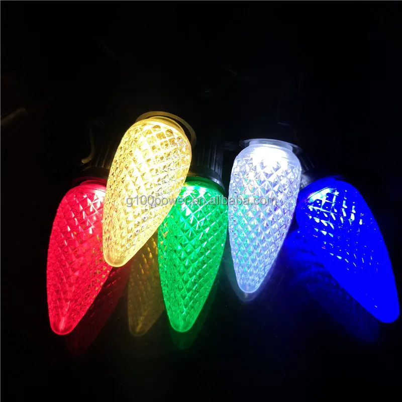 LED C9 Christmas Light Bulb for Outdoor Commercial Holiday Lighting Decorations