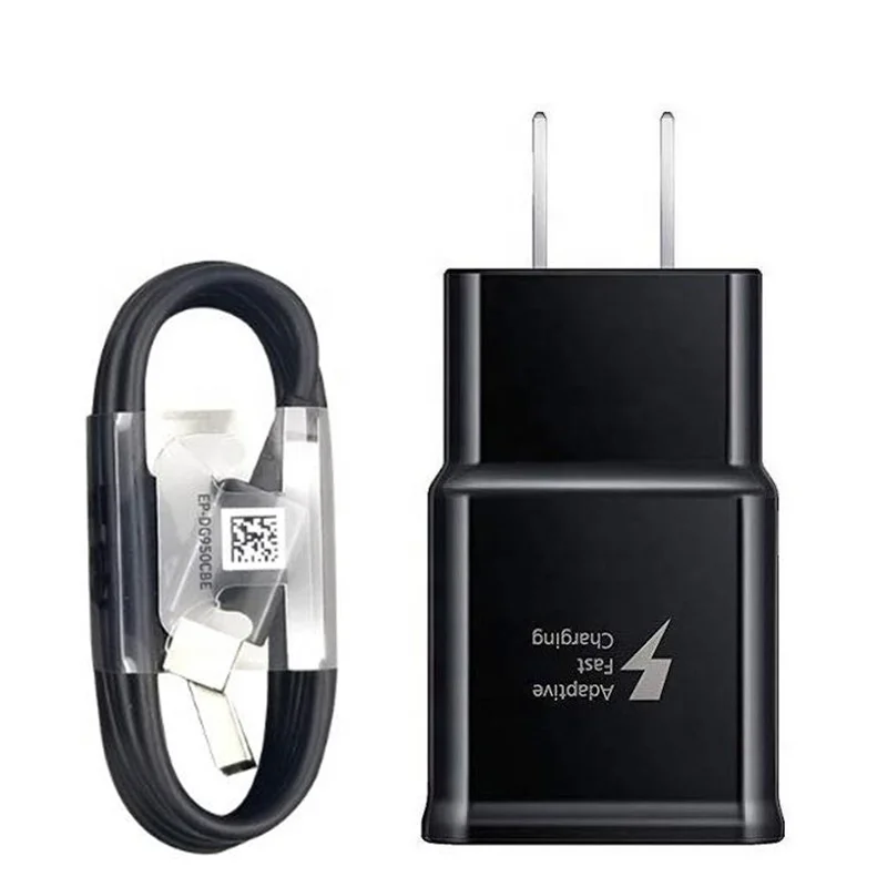  Высококачественное Зарядное устройство USB 2 в 1 адаптер с Usb-кабелем типа C для Samsung S8 S9 S10 9 В 67 А Адаптивное быстрое