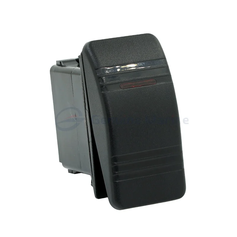 Boat Yacht Car RV Caravan 12V DC IP68 LED Red and Green Light Indicator Waterproof Single Pole Marine Switch