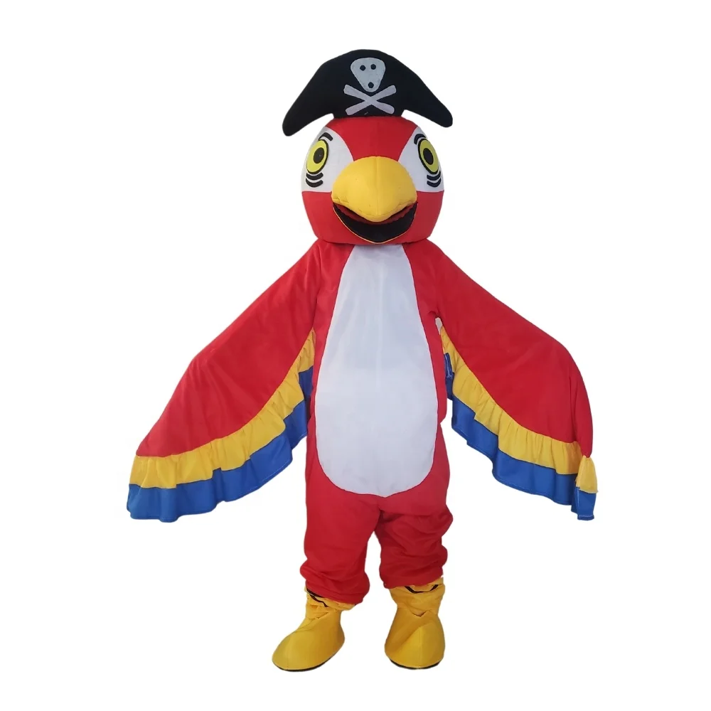 pirate parrot bird mascot costume foam head cosplay party carnival costume adult dress kid birthday advertising dancing wedding