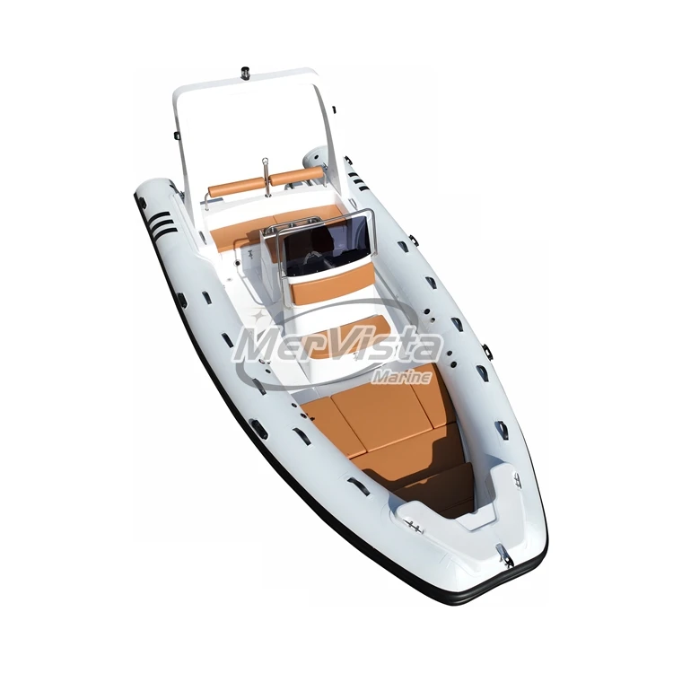 22ft hypalon ПВХ Стекловолоконный Материал корпуса Жесткий Корпус Надувная лодка для гребли