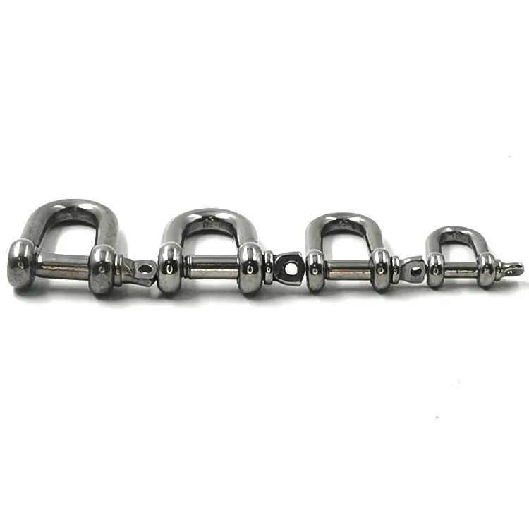 European Type Dee Shackle 304D Stainless Wire Rope with Forged Heavy Duty Lifting Anchor for Mining Applications Drop Forged