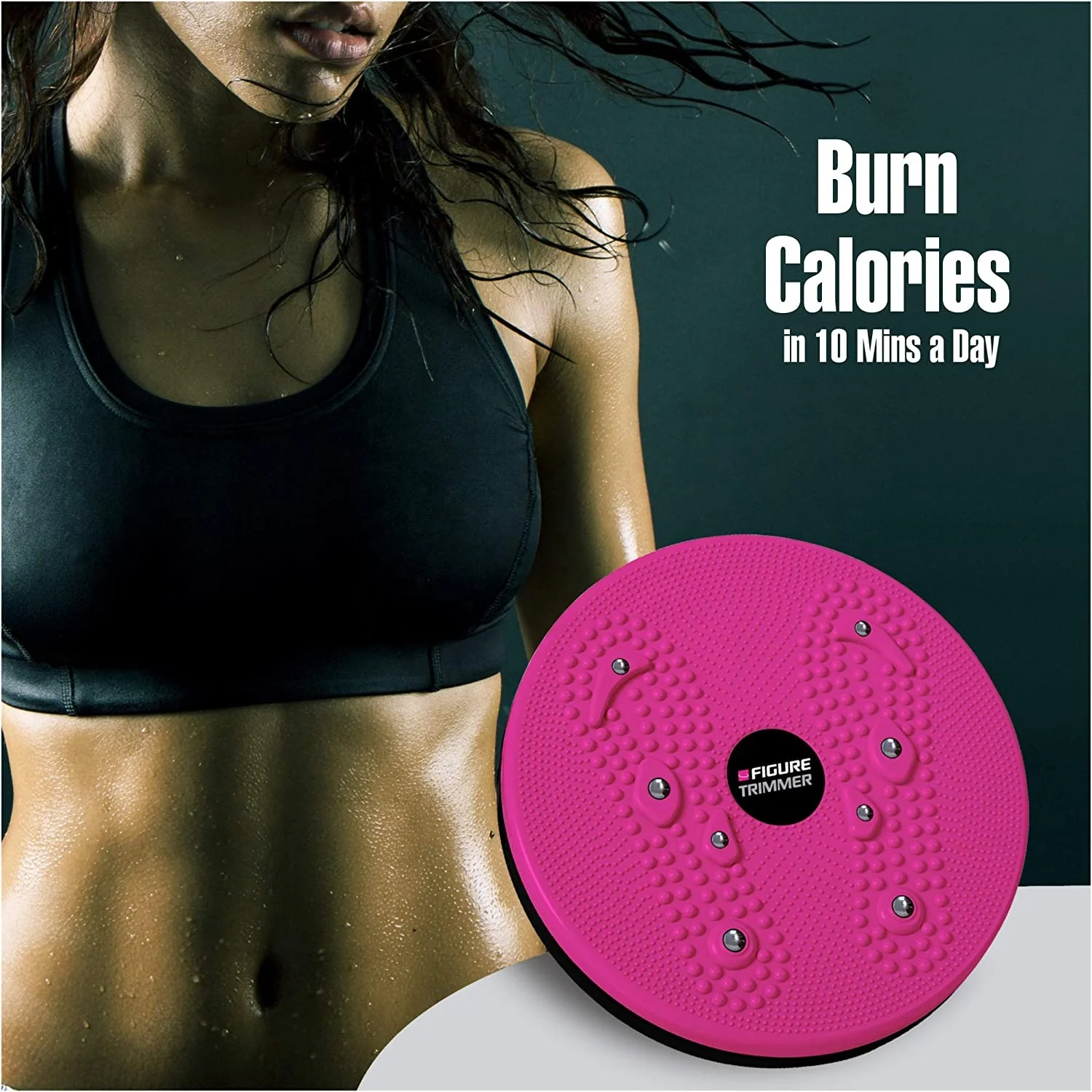 Waist Ab Trimmer Abdominal Strengthening Abs Core Waist Twisting Disc for Slimming Waist Trainer Exercise Twist Board